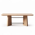 Table rectangulaire en bois avec structure en acier dimensions 200 x 90 x 75cm